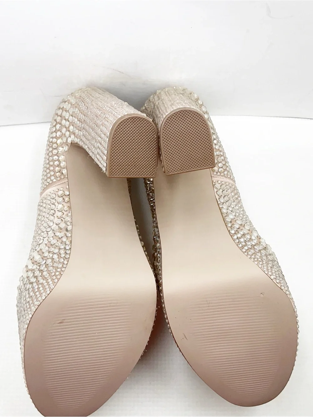 {Steve Madden} Skyrise Rhinestone Embellished Platform Heels